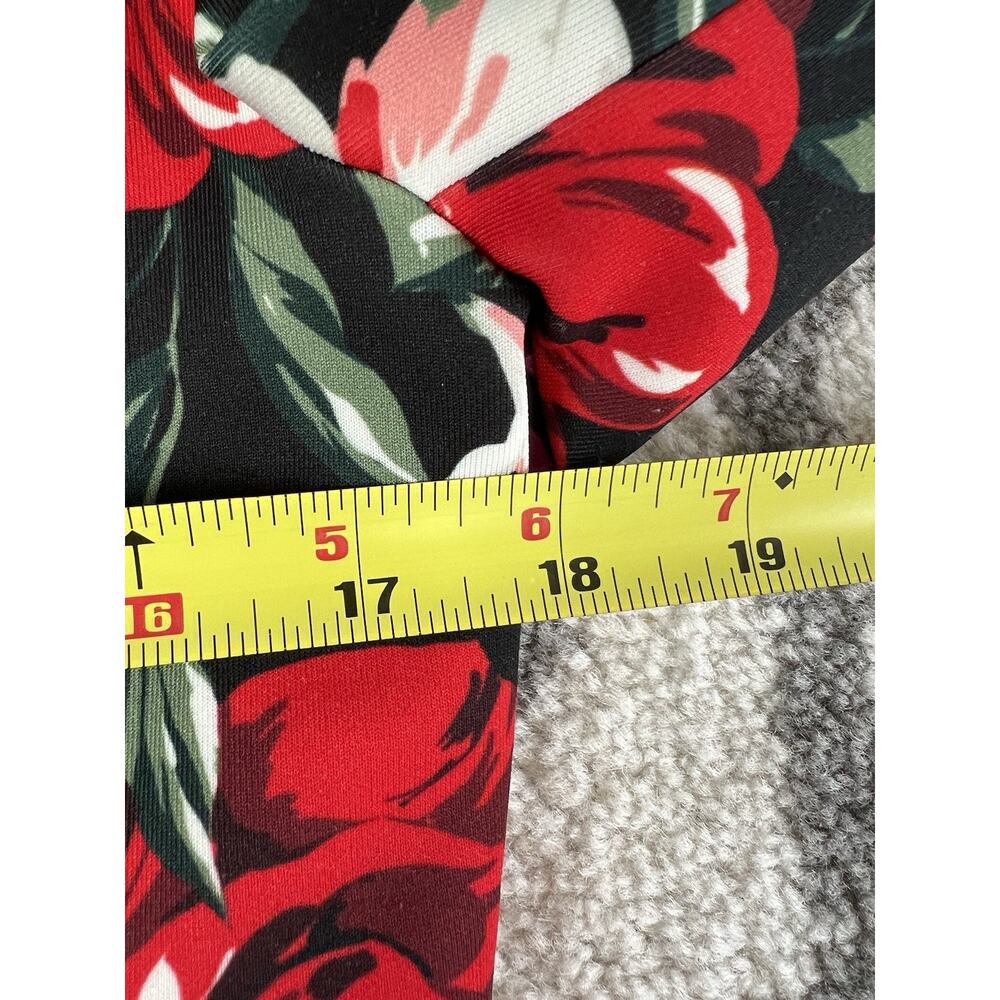 ALEXIA ADMOR Bold Floral Peonies Scuba Stretch Blazer Jacket - Picture 13 of 14